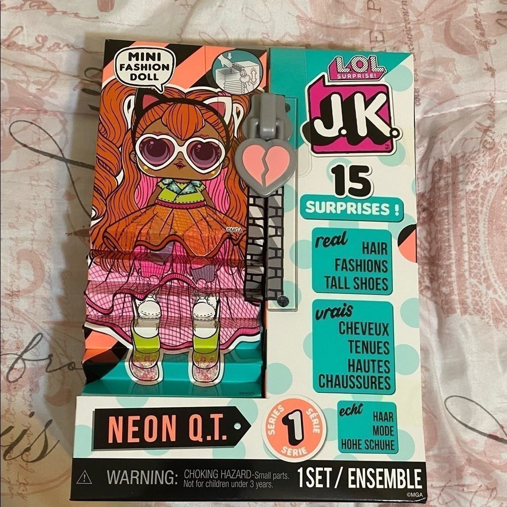 LOL Surprise! JK Neon Q.T. Mini Fashion Doll 15 Surprises L.O.L. Doll Toy New